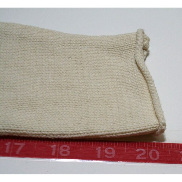 Peace Love World Free People Sweater XXS Oversized Cream Asymmetrical Hem Comfy - Picture 8 of 8